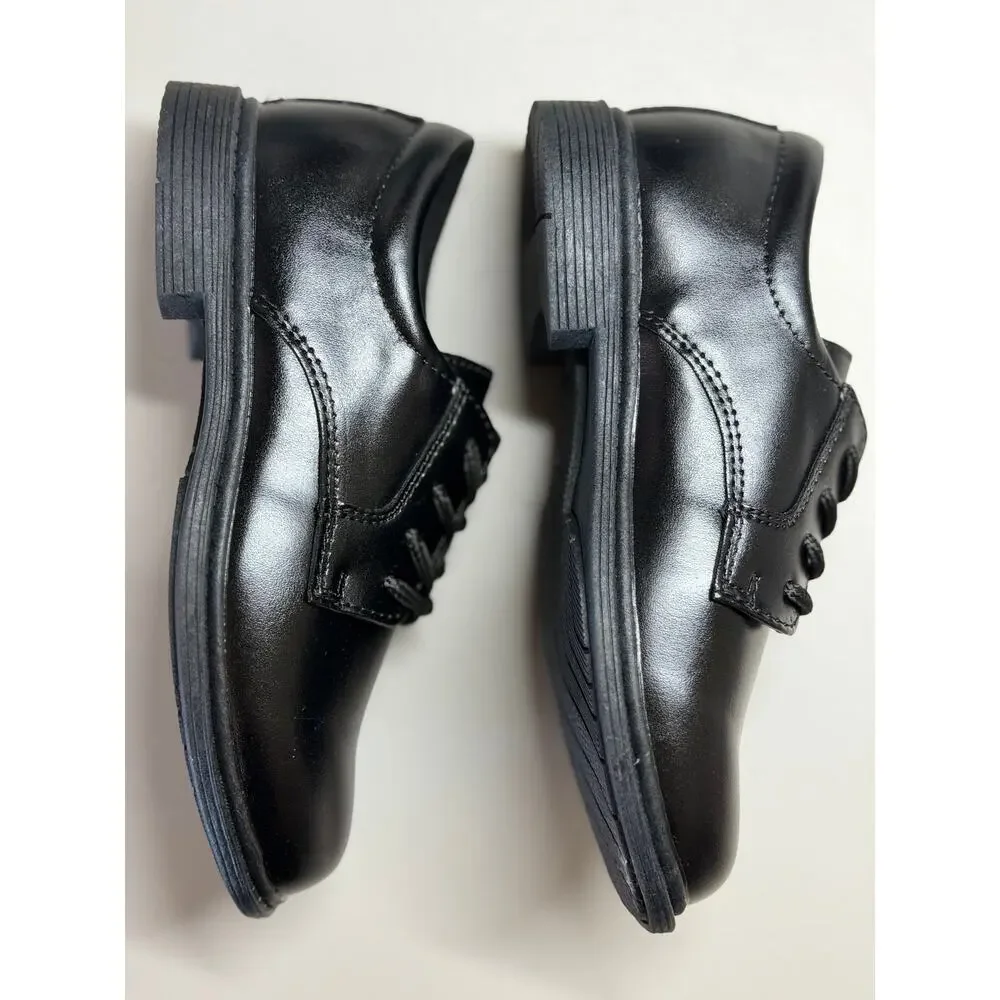 NEW! 10M Stacy Adams Austin Boys Lace-Up Oxford Shoe Black
